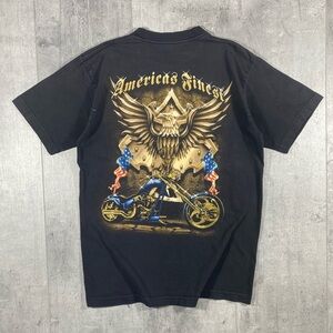 Y2k Choppers Biker Faded Tee Shirt